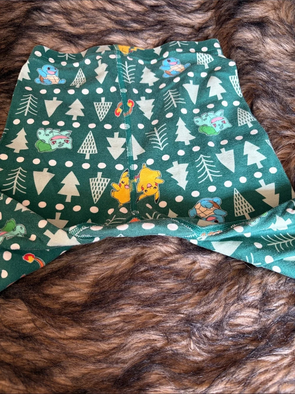 Hanna Andersson 100% Organic Cotton Pokemon Christmas Print Pajama Pants Size 8